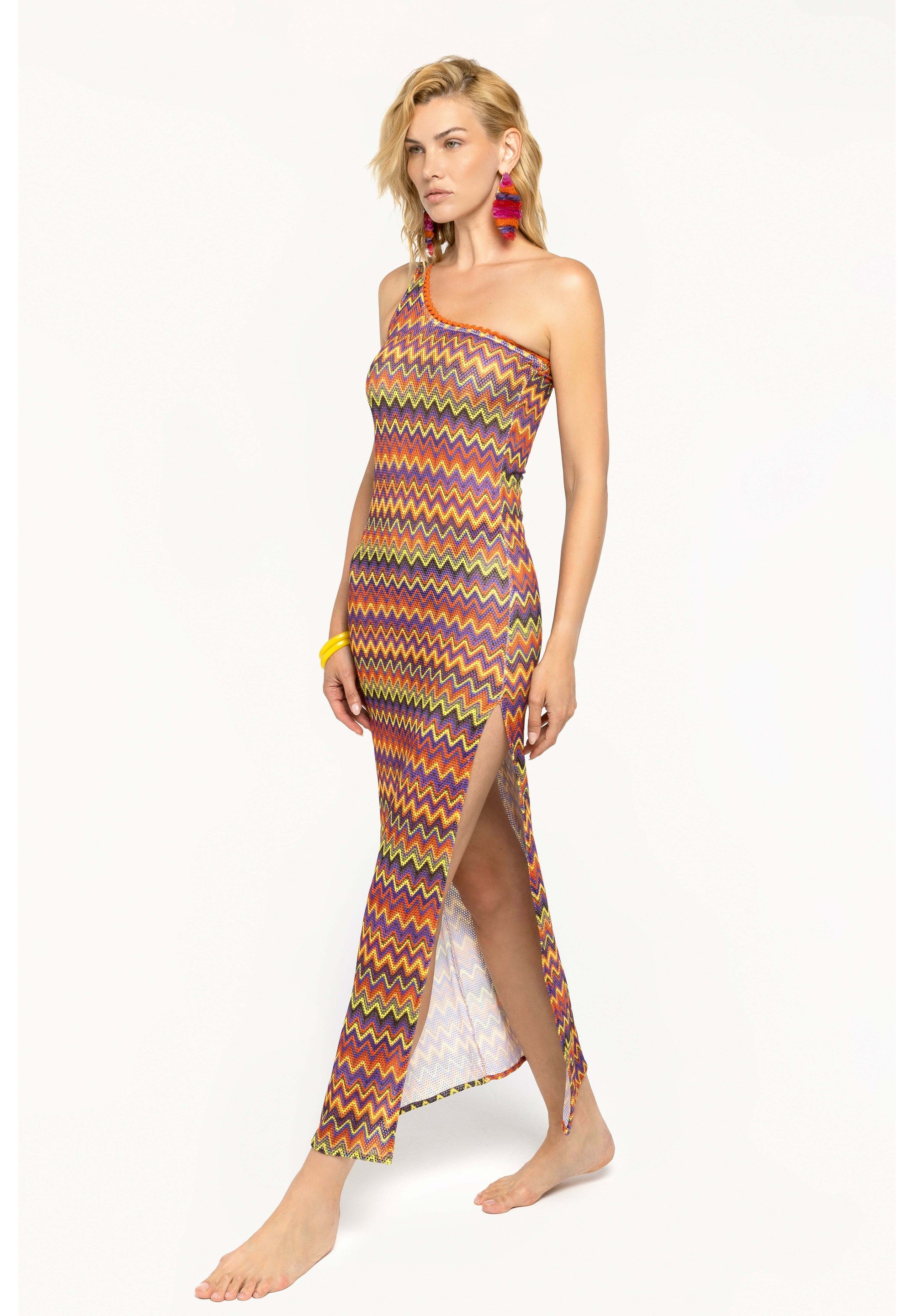 4Giveness Abito in maglia multicolor/multicolore