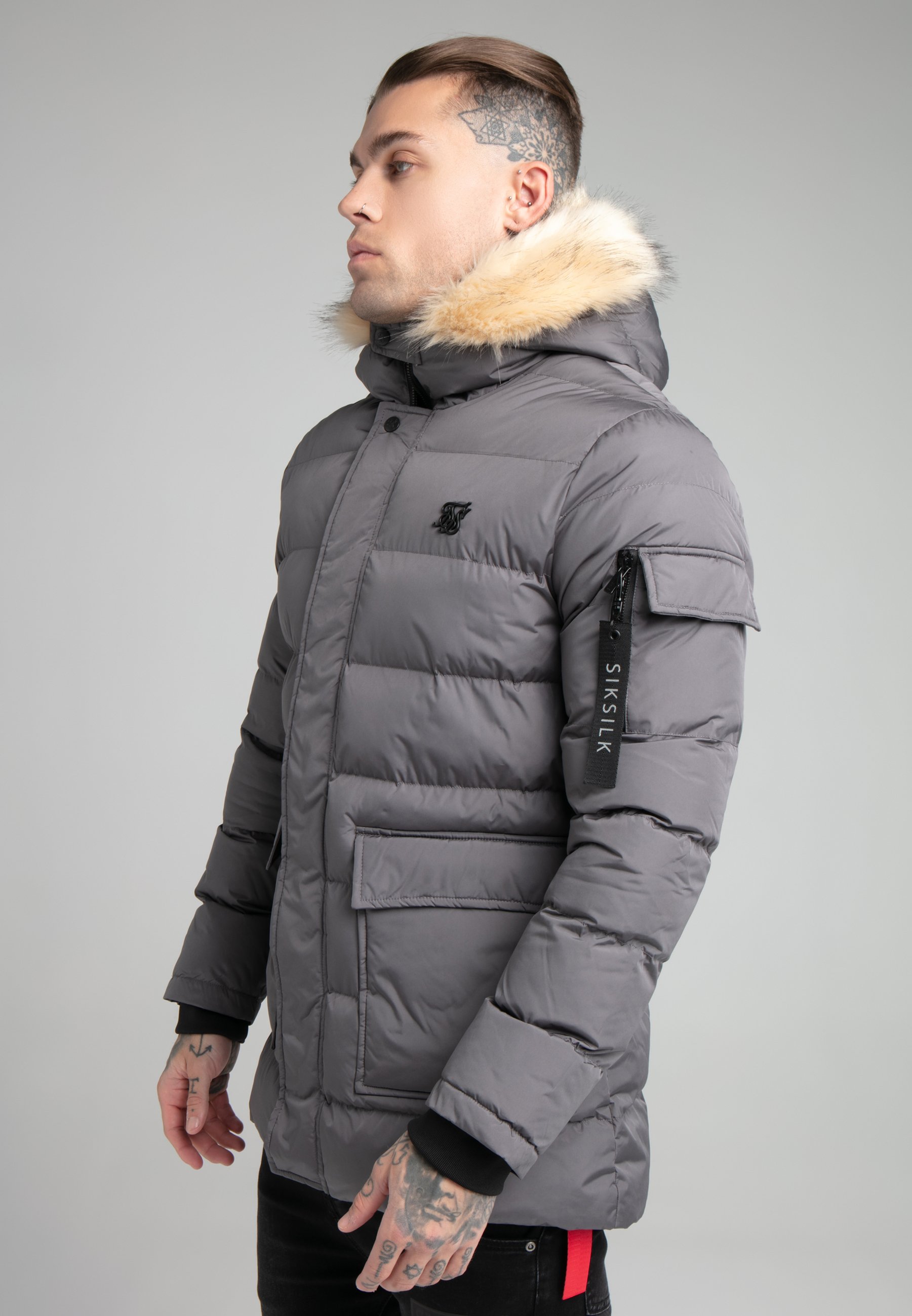 Chaqueton Siksilk Gris Chaquetas Sik Silk Chaqueta Siksilk Hombre