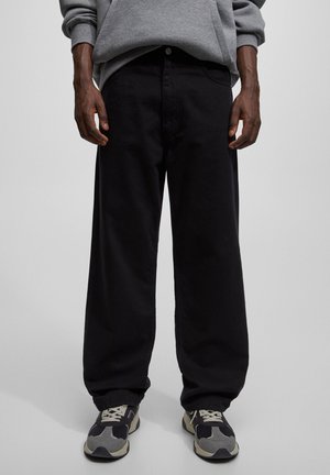PULL&BEAR Vaqueros rectos - mottled black