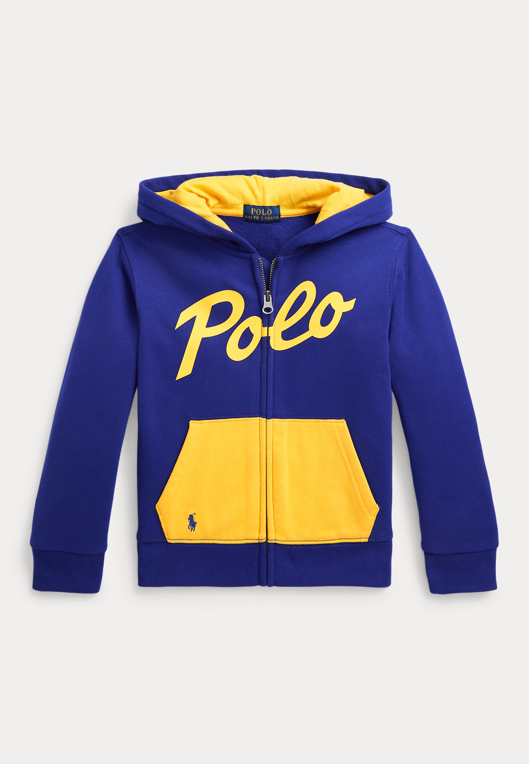 Polo Ralph Lauren HOOD - Zip-up sweatshirt - city royal yellowfin/yellow -  Zalando.co.uk