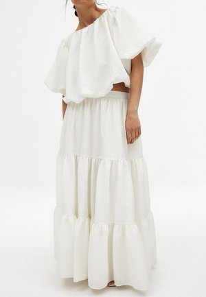 VOLUMINOUS - Plisirano krilo - white