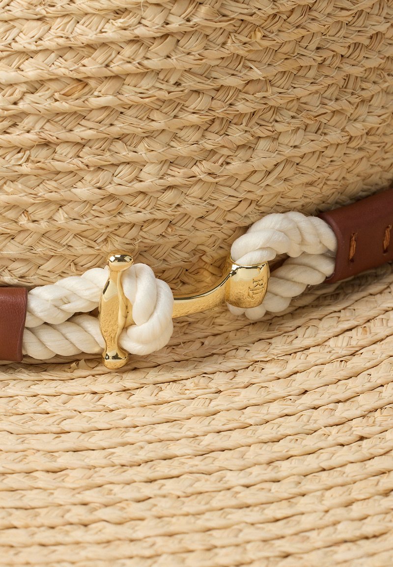 Lauren Ralph Lauren ROPE-TRIM RAFFIA FEDORA - Hat - natural  display picture 2