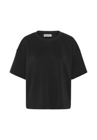 My Essential Wardrobe HELLE EMB BOXY - Basic T-shirt - black