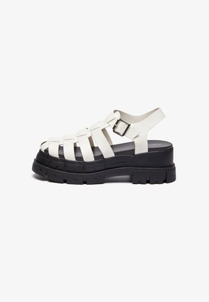 Sandales à plateforme - chalk/offwhite