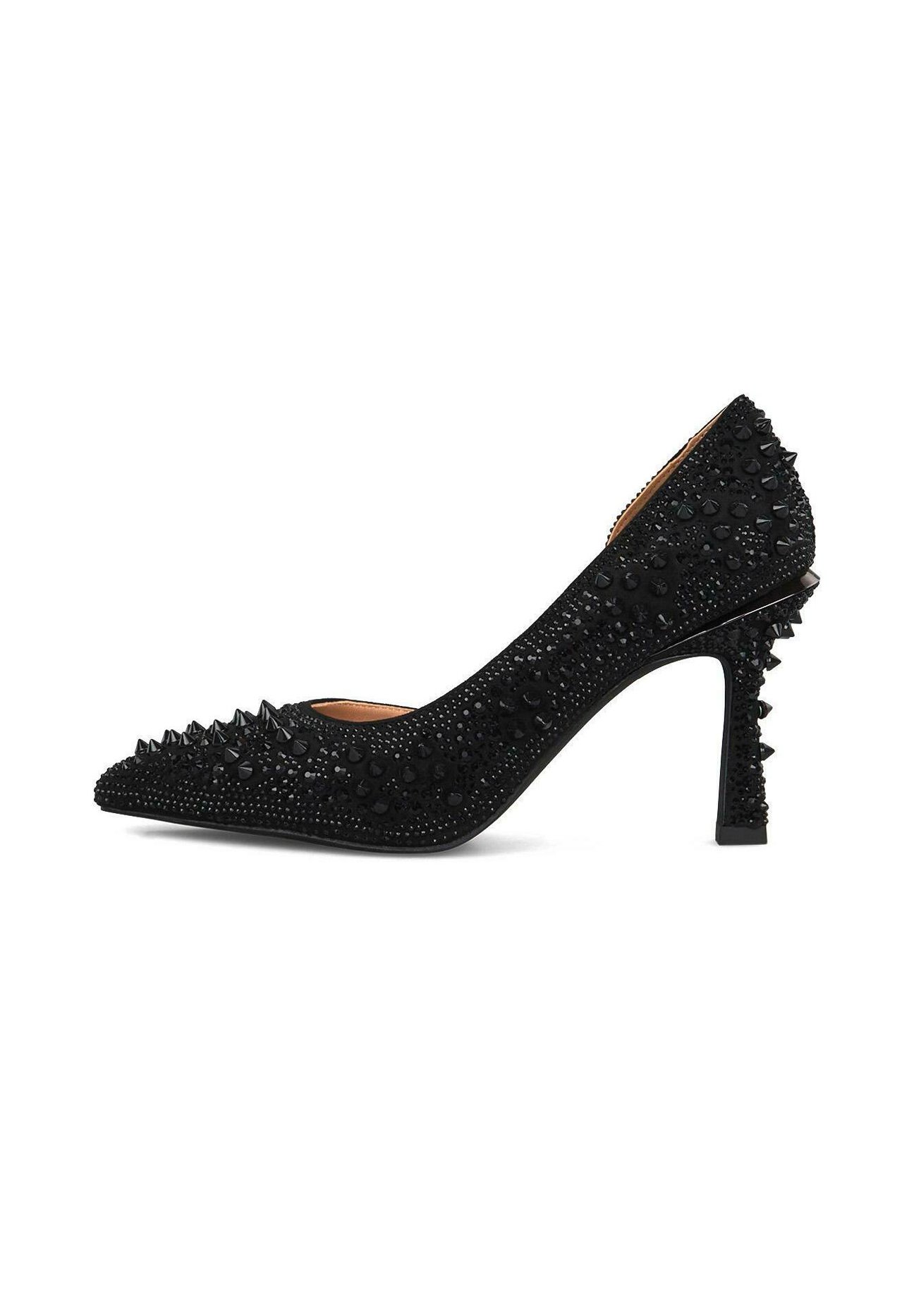 Escarpins CARLA Noirs Brillants - Tissu Synthétique, Talons 2-7 Cm, Pointure 37