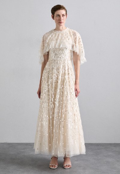 Needle & Thread SEQUIN DASH CAPE ANKLE GOWN - Festklänning - cream