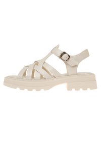 Cesare Gaspari Korkeakorkoiset sandaalit - off white