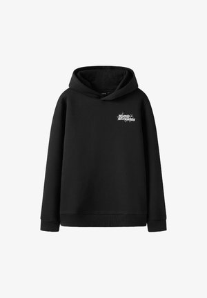 Pulover s kapuco - black