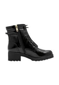 Marco Tozzi Bottines à lacets - black patent