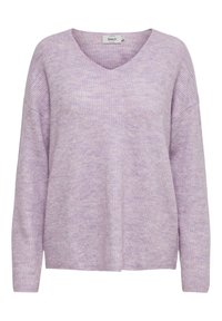 ONLY Stickad tröja - purple