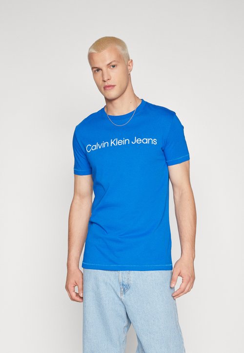 Ck Embro Badge Regular Tee Cyr Keepsake Blue