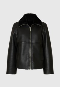 SLFMAJO MELINA SHEALING - Usnjena jakna - black