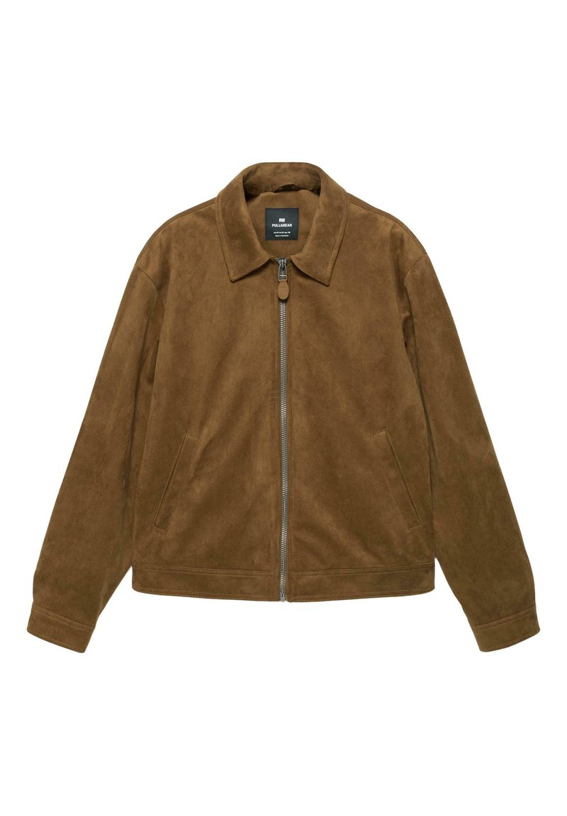 pull-bear-v-likausitakki-brown-ruskea-zalando-fi
