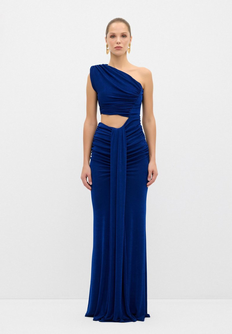 adL OFF THE SHOULDER LONG - Společenské šaty - navy blue