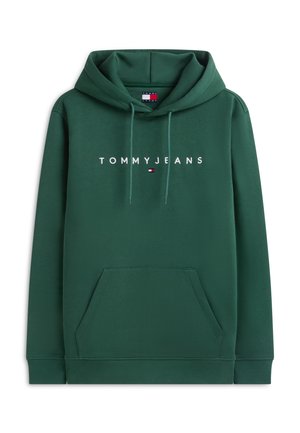 Tommy Jeans, TJM REG LINEAR LOGO HOODIE EXT UNISEX - Jersey con capucha - green