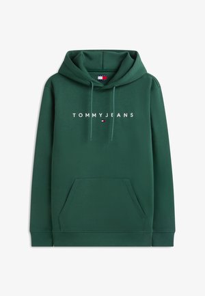 Tommy Jeans, TJM REG LINEAR LOGO HOODIE EXT UNISEX - Kapuutsiga pusa - green