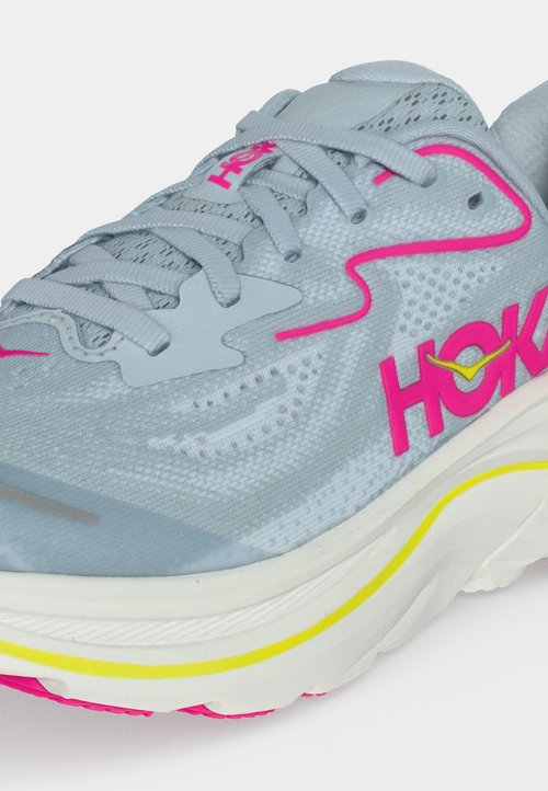 Hoka CLIFTON 10 BIG KIDS UNISEX - Road running shoes - overcast/neon dragonfruit — photo 7