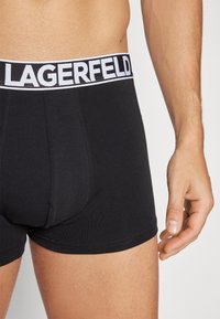 KARL LAGERFELD BOLD LOGO TRUNKS (PACK OF 3) - Kitsad bokserid - black