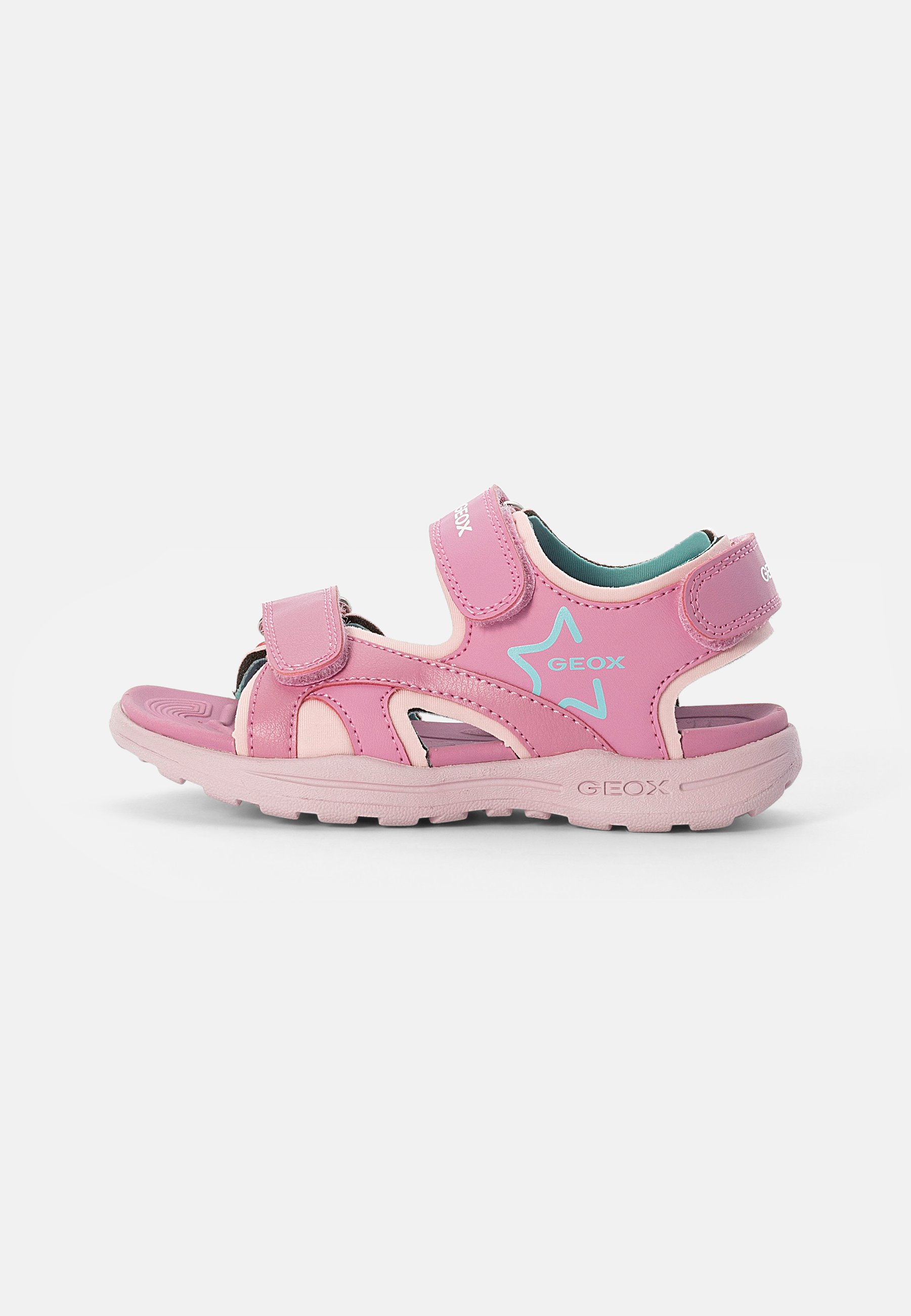 Geox VANIETT GIRL - Sandalias de senderismo - pink/aqua/rosa - Zalando.es
