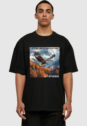 MOUNTAIN VIEW - Print T-shirt - black