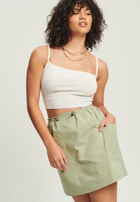 CALLI DENI  - A-lõikeline seelik - sage green