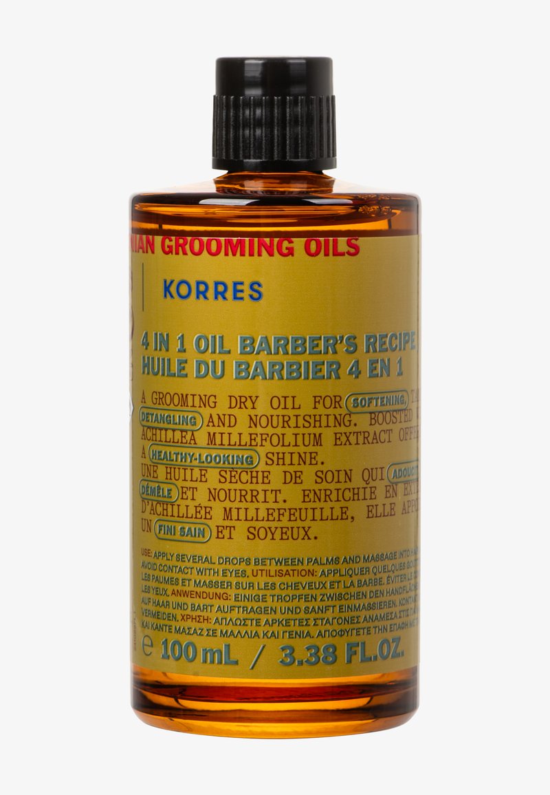 KORRES - ATHENIAN GROOMING BARBER'S 4-IN-1 OIL RECIPE - Huile à barbe, Agrandir