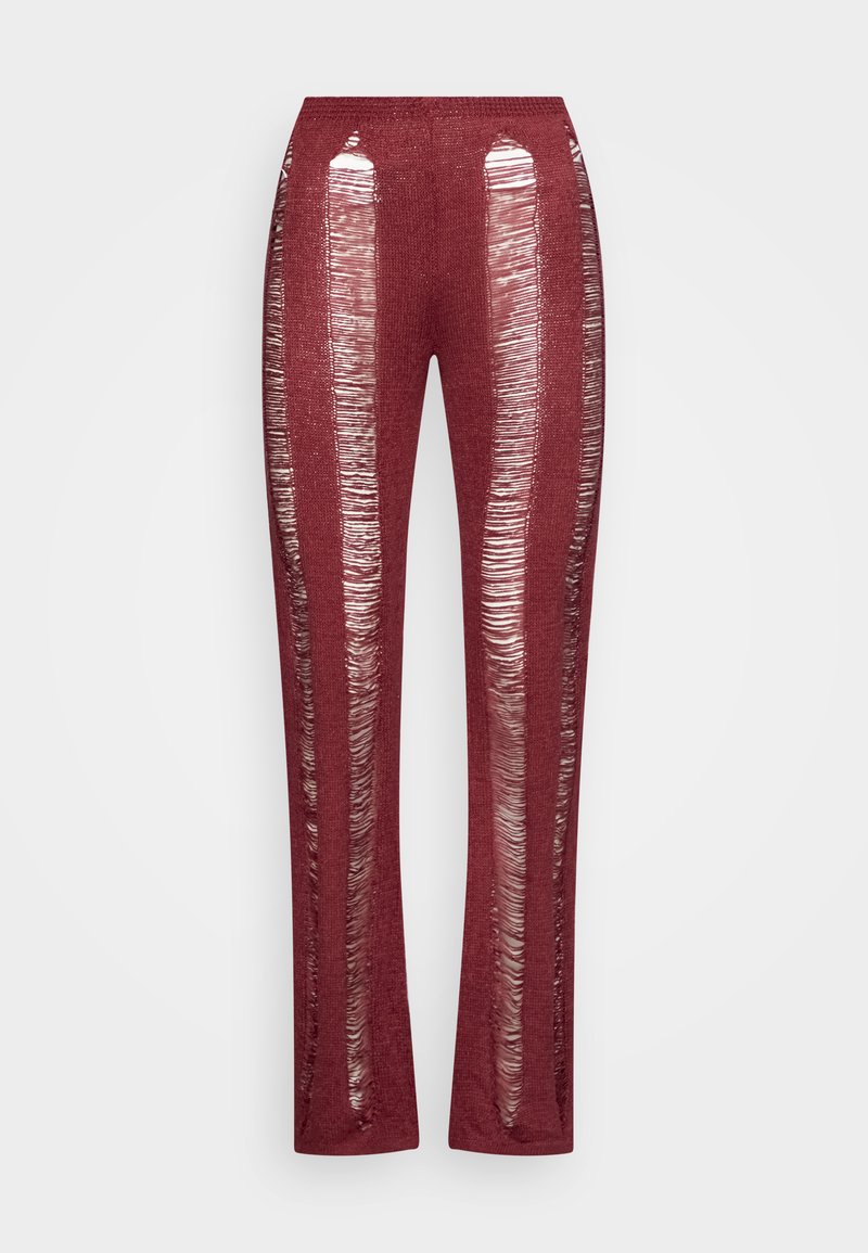 Jaded London Broek bordeauxrood