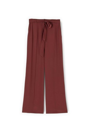Motivi, PANTALONI PALAZZO CON FUSCIACCA - Stoffhose - marrone