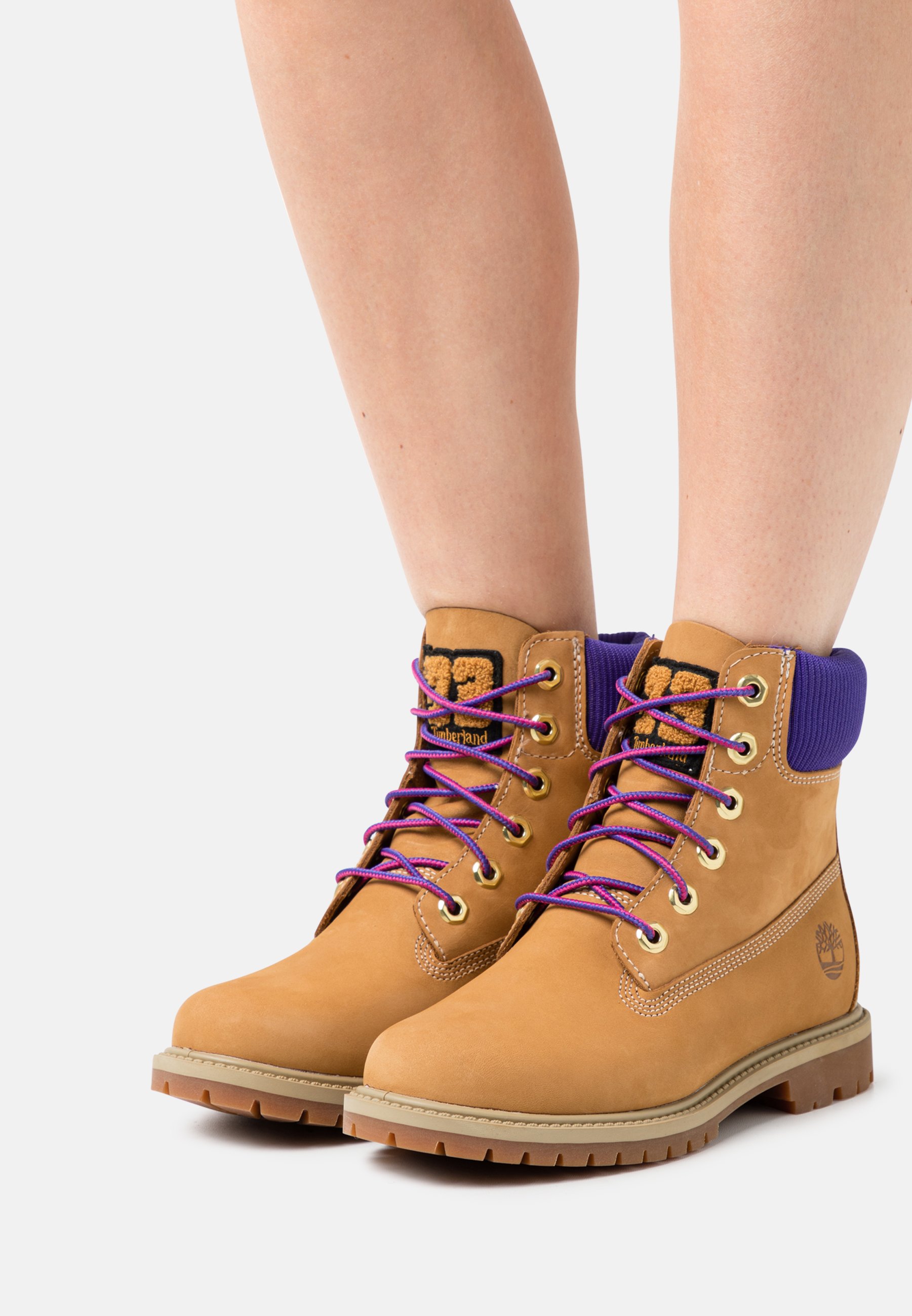 Timberland Purple Burgandy Lace-Up Boots with Rugged Sole 6inch Premium Icon Burgundy Bur Nub – Quarks Shoes main image 3