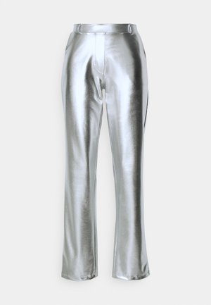 Vero Moda, VMSILVER STRAIGHT PANTS - Pantalones - silver-coloured
