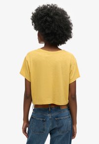 Superdry & Co SLOUCHY CROPPED - Camiseta básica - sauterne yellow
