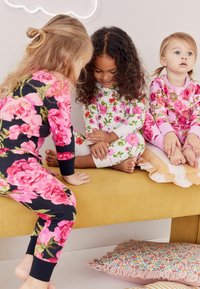 Next 3 PACK REGULAR FIT - Nattplagg set - pink black