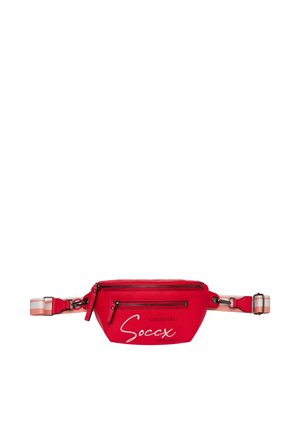 MIT LOGO PRINT UND WECHSELGURT - Gürteltasche - clear red