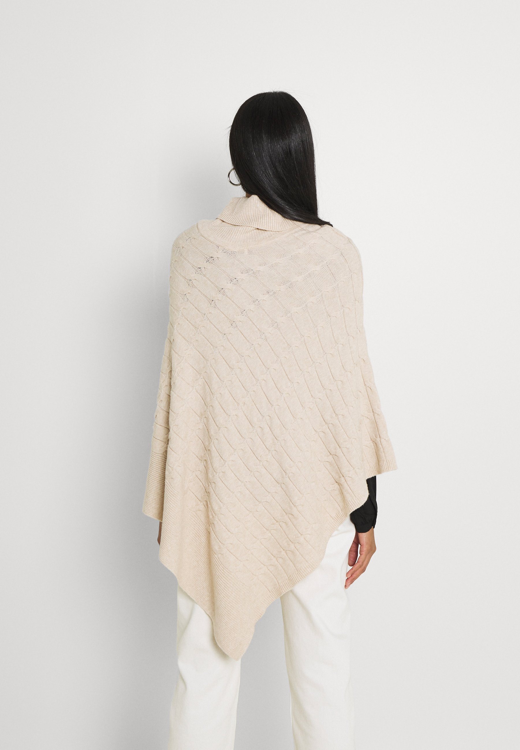 Women RUBY CABLE KNIT PONCHO - Cape Women RUBY CABLE KNIT PONCHO - Cape