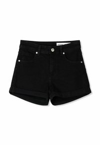 ROLL-UP - Denimové šortky - black