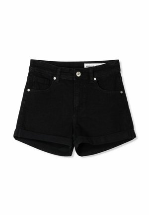 ROLL-UP - Jeansshort - black