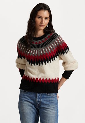 FAIR ISLE WOOL-CASHMERE SWEATER - Džemperis - authentic cream multi