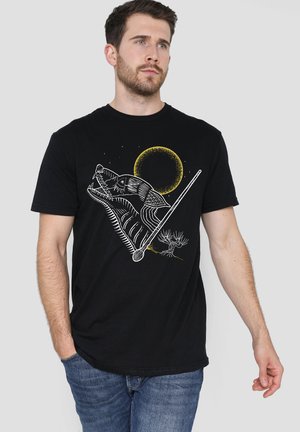 Harry Potter, HARRY POTTER ANIMAGUS HOWLING AT THE MOON - T-Shirt print - black