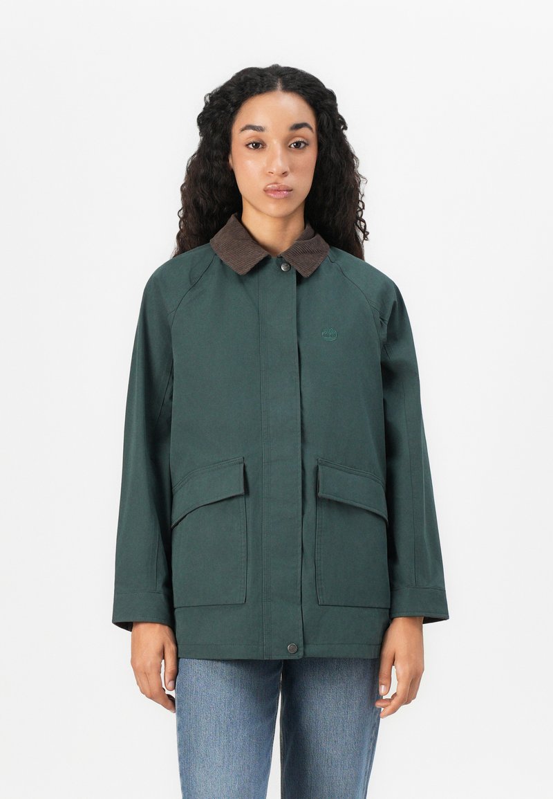 Timberland WATERPROOF BARN COAT - Vodotěsná bunda - green gables