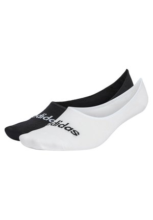 adidas Performance THIN LINEAR BALLERINA 2 PAIRS - Ponožky do tenisiek - white/black