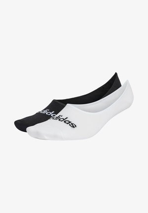 adidas Performance THIN LINEAR BALLERINA 2 PAIRS - Ponožky do tenisiek - white/black