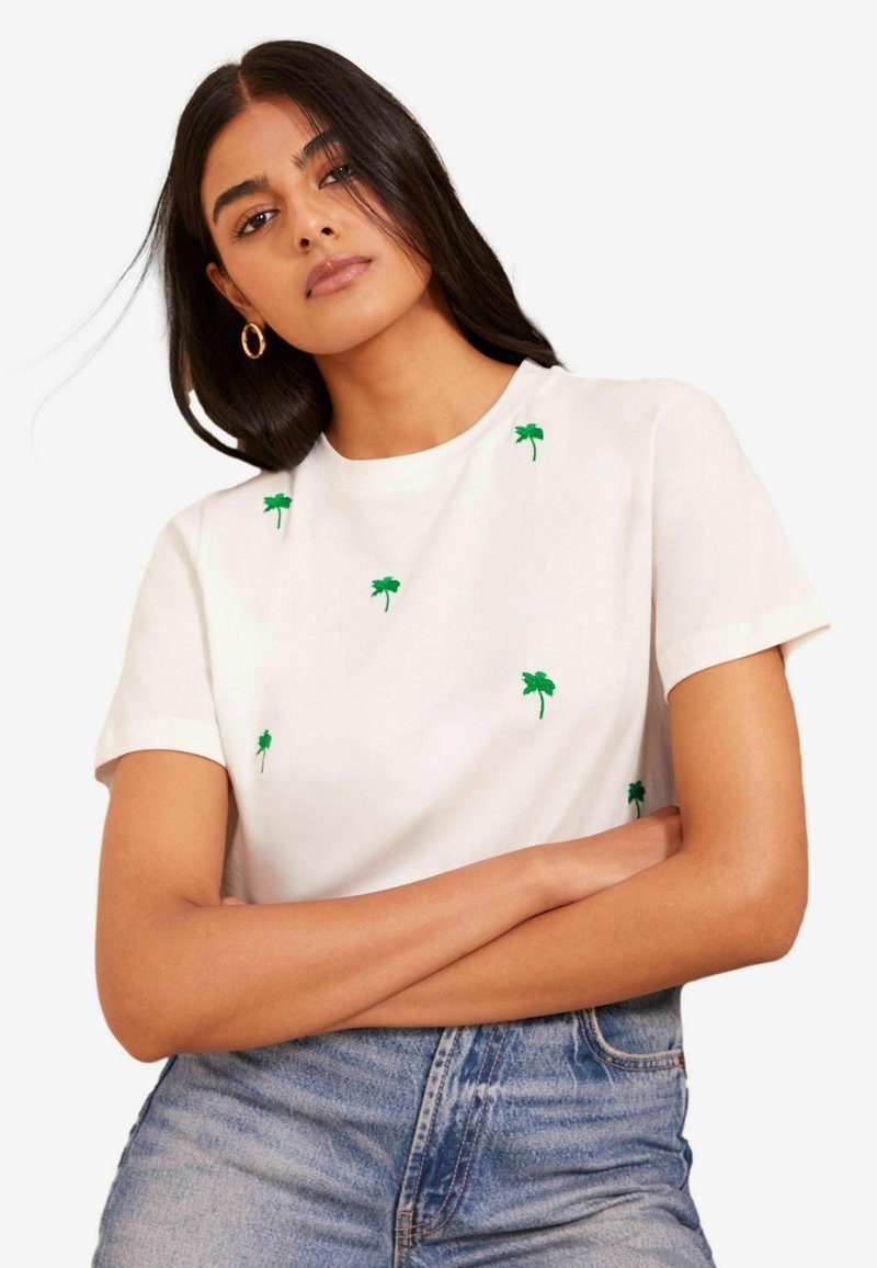 Friends Like These ROUND NECK LOGO-REGULAR FIT - Marškinėliai su spaudiniu - palm green