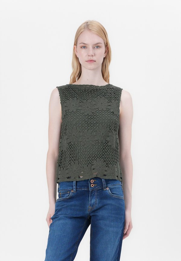 VICANISA BOAT NECK - Blouse - deep depths