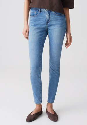 OPUS MID RISE ANKLE - Jeans Skinny Fit - ocean blue washed