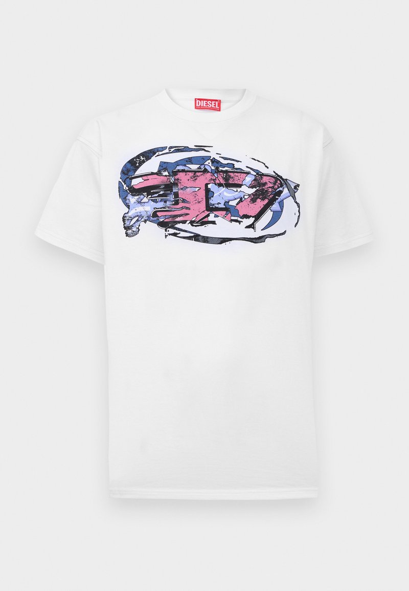 Diesel T-shirt print wit