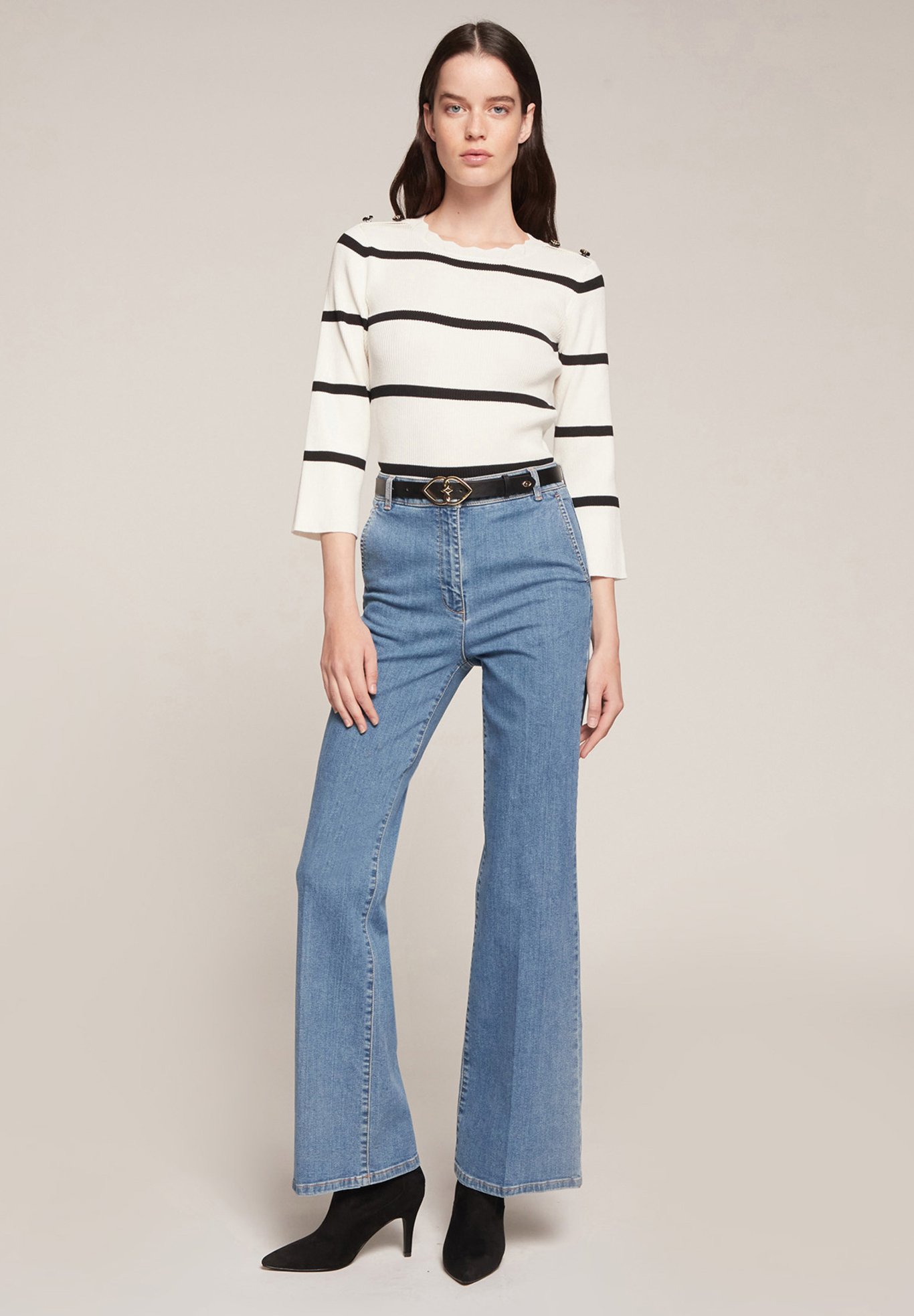 Motivi JEANS WIDE LEG - Jeans a zampa - blu - Zalando.it