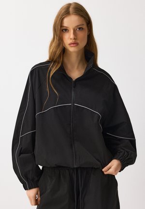 House, JACKE MIT STEHKRAGEN - Letná bunda - black