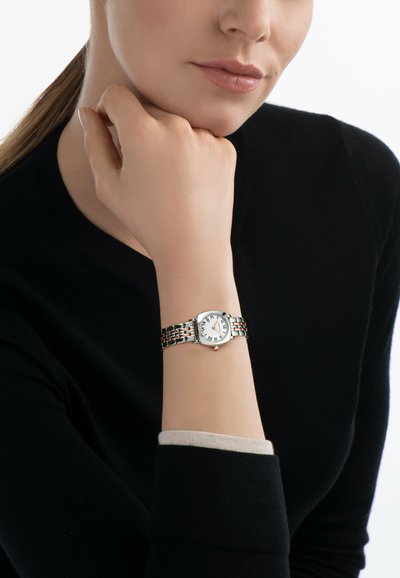 FERRAGAMO QUARTZ ANALOG KU-SOFT SQUARE 23MM - Laikrodis - silver tone rose gold coloured