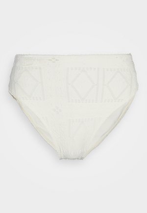 Frankies Bikinis JENNA PATCHWORK BOTTOM - Bikinibroekje - white