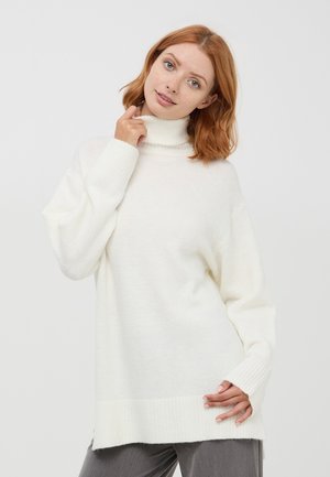 Terranova DOLCEVITA SPACCHI LATERALI - Maglione - bianco lana